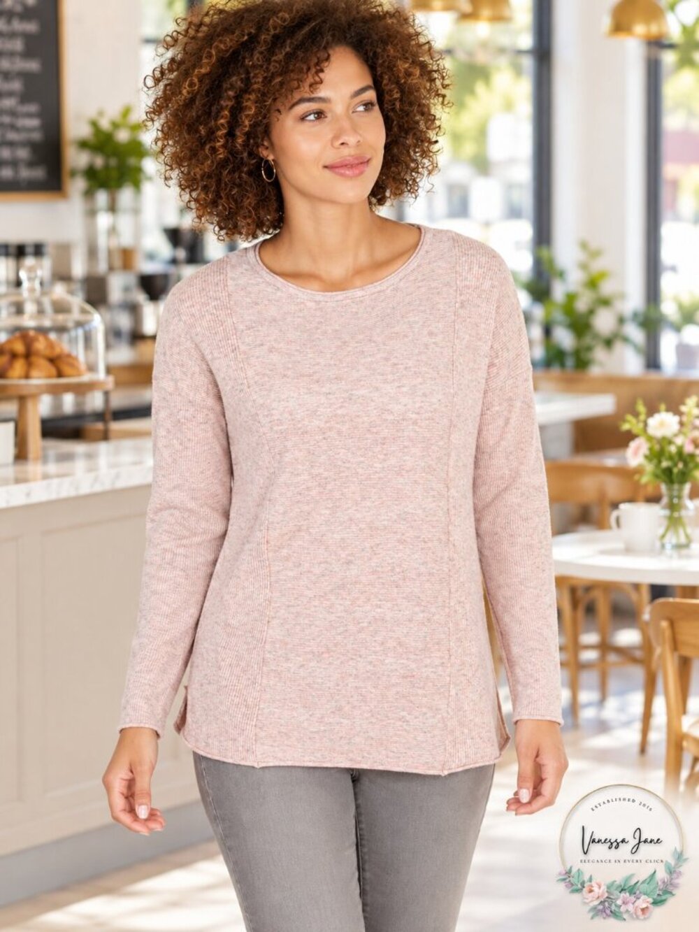 Style & Co Mixed-Rib Sweater - Picture 2 of 5